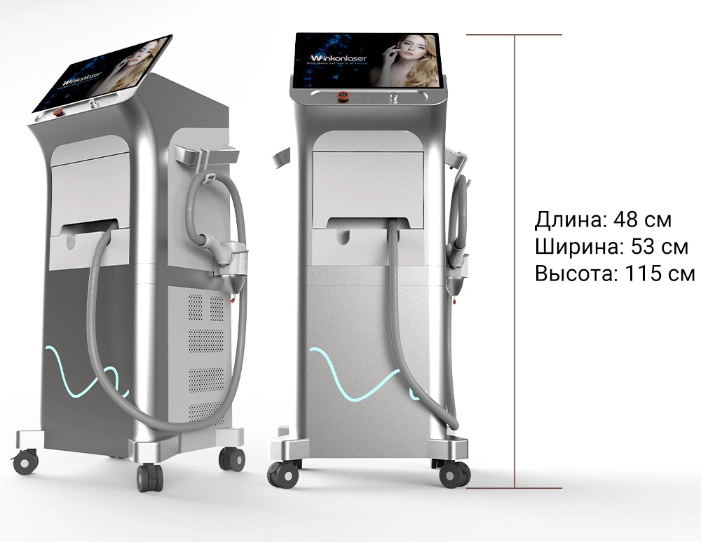 AI динамика размер пятна 1200w 1800w 3000w 808Nm лед диод Lazer машина
