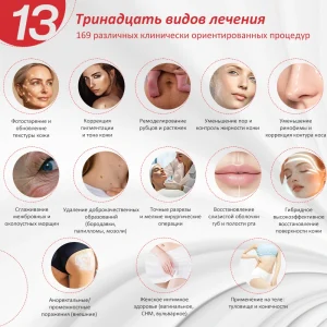 Применение аппарата для фракционной шлифовки кожи с помощью CO2-лазера