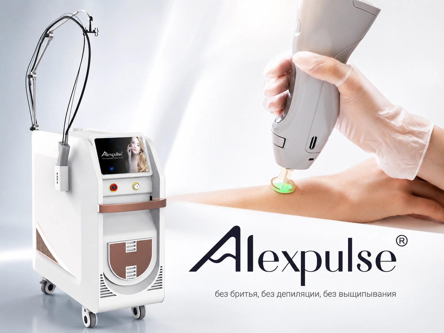 Двухволновой лазер EL200B с Alexandrite 755 нм и NdYAG 1064 нм для клиники