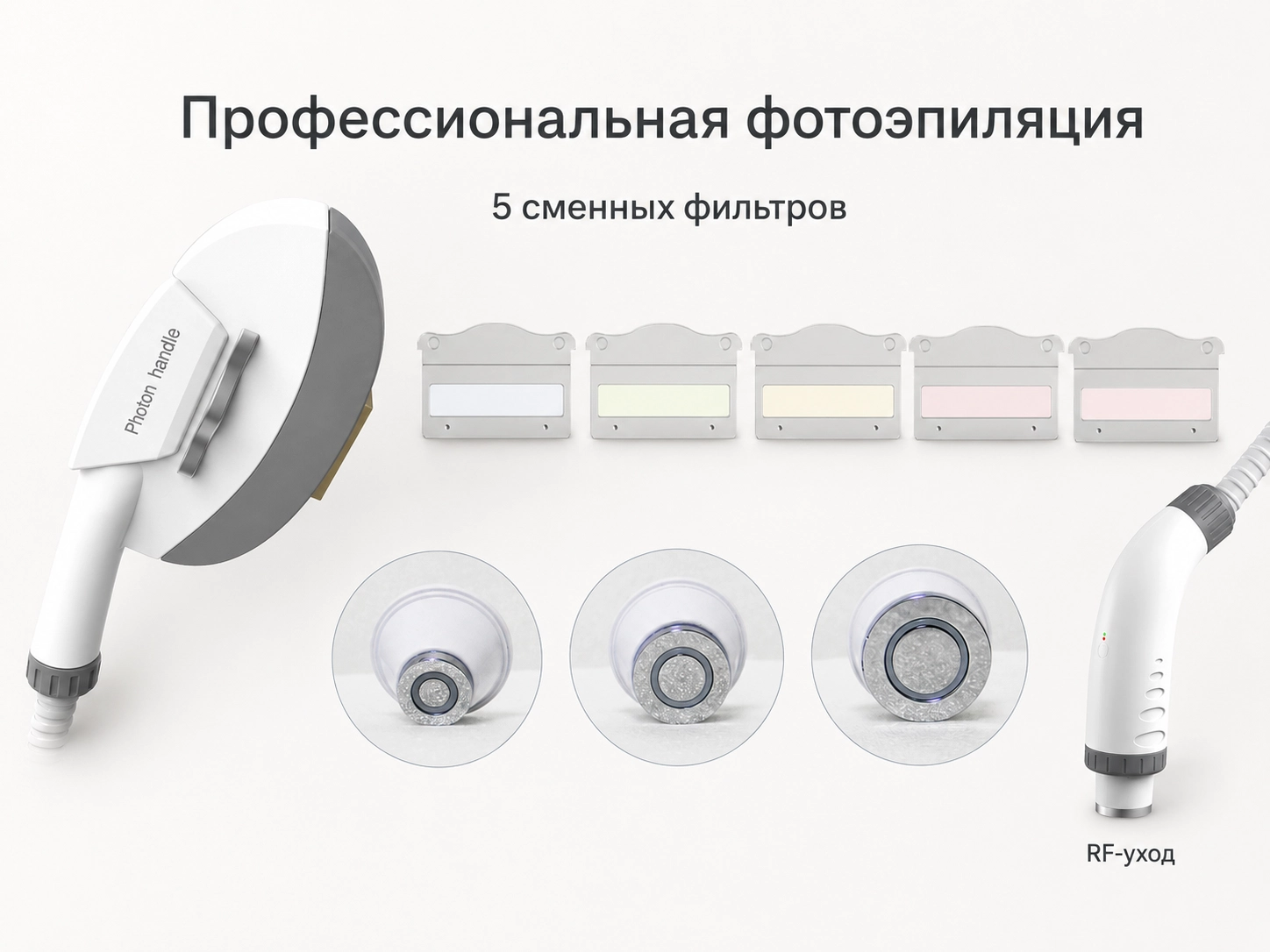 Профессиональный аппарат для фотоэпиляции ML600 с пятью сменными фильтрами